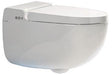 KLUDI CLEANTRONIC Wandhängendes Dusch-WC Komplett-Set Weiß Glänzend mit Fernbedienung