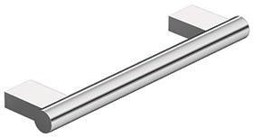 KLUDI VELA C Wannengriff chrom 300 mm – Wandmontage mit Befestigungsmaterial