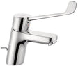 KLUDI PURE & EASY CARE Waschtisch-Einhandmischer mit Klinikhebel 180 mm – Chrom