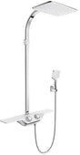 KLUDI COCKPIT Discovery Thermostat Dual Shower System chrom – Duschsystem mit Kopf- und Handbrause