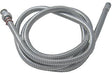 KLUDI Ersatzteil Schlauch M15 x 1 x G1/2 x 2000 mm chrom – Flexibler Anschlussschlauch