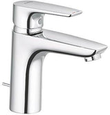 KLUDI PURE & SOLID Waschtisch-Einhandmischer 100 mit Metall-Ablaufgarnitur, chrom