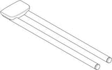 KLUDI AMBA Handtuchhalter zweiteilig chrom – 2-armig, feststehend, Wandmontage
