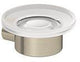 KLUDI VELA R Seifenschale aus transparentem Glas mit Chrom-Wandhalterung