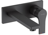 KLUDI ZENTA SL Unterputz-Waschtisch-Einhandmischer Wand-Armatur DN 15 chrom – 2-Loch, Ausladung 180 mm