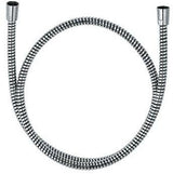 KLUDI LOGOFLEX Brauseschlauch 1250 mm Chrom – Kunststoff mit Spiral-Optik und konischen Messingmuttern