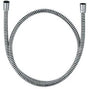 KLUDI LOGOFLEX Brauseschlauch 1250 mm Chrom – Kunststoff mit Spiral-Optik und konischen Messingmuttern