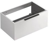 KLUDI ICOS Wand-Waschtischunterschrank 80 cm Matt Light Dove mit Soft-Close-Auszug
