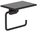 KLUDI VELA S Toilettenpapierhalter mit Ablage chrom – Wandmontage, verdeckte Befestigung