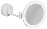 KLUDI VELA R LED-Kosmetikspiegel mit Wandhalterung, 3-fach Vergrößerung, chrom