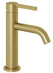 KLUDI NOVA FONTE Pura Waschtisch-Einhandmischer 75 Brushed Gold – 1-Loch, 4,5 l/min