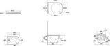 KLUDI-RESA R Wand-WC mit WC-Sitz Mattschwarz – Spiralflush, Soft Close, spülrandlos