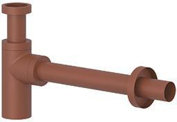 KLUDI DESIGN Flaschen-Geruchverschluss Matt Dove – Messing Flaschensiphon G1 1/4 für Waschtische