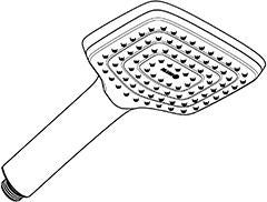 KLUDI FRESHLINE Handbrause CL 1 S DN 15 – 1 Strahlart, Antikalk, Chrom