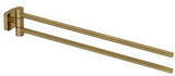 KLUDI VELA S Doppel-Handtuchstange 441 mm Chrom, 2-armig verstellbar, Wandmontage