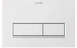 KLUDI UNIFIX Betätigungsplatte Eckig 244 x 160 mm Chrom – 2-Mengen-Spülung, Frontbedienung