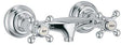 KLUDI 1926 Brausearmatur Wandmontage Chrom – Zweigriff-Brausebatterie mit Kreuzgriffen