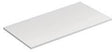 KLUDI ICOS Deckplatte 100,6 x 50,3 cm Mattweiß – Rechteckige Abdeckplatte aus MDF