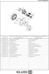 KLUDI PURE&EASY Unterputz-Wannenfüll- und Brause-Einhandmischer mit Push&Switch Funktionseinheit, Chrom