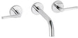 KLUDI NOVA FONTE 3-Loch-Waschtischarmatur PURISTIC UP-Wandmontage 180 mm chrom