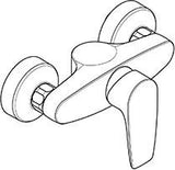 KLUDI PURE & SOLID Brause-Einhandmischer eigensicher chrom – Wandmontage DN 15