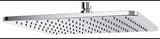 KLUDI A-QA Tellerkopfbrause soft edge 300 mm chrom – quadratische Kopfbrause mit Antikalksystem