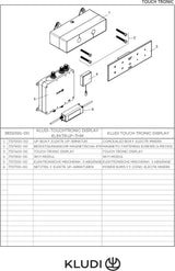 KLUDI TouchTronic Elektronisches Unterputz-Thermostat mit Touchdisplay, Schwarz, IP54, WLAN