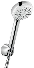 Metall/Kunststoff / chrom / mit starrem Brausehalter, Logoflex-Brauseschlauch