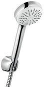 KLUDI LOGO 1S Wannen-Brause-Set mit Schlauch chrom – Antikalksystem, 1250 mm
