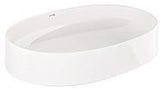 KLUDI-RESA O Aufsatzwaschbecken 60 x 40 cm Oval Weiß glänzend Keramik