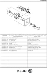 KLUDI AMBA Unterputz-Thermostatarmatur Set mit Funktionseinheit – Chrom, DN 20, SLIM.BOXX 88022