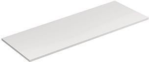KLUDI ICOS Deckplatte 140,8 x 50,3 cm Mattweiß – MDF Abdeckplatte für Waschtische