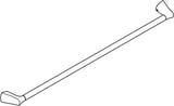 KLUDI AMBA Badetuchhalter 850 mm chrom – Wandmontage, verdeckte Befestigung, Stahl verchromt