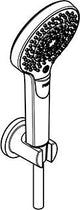KLUDI DIVE X Wannen-Brause-Set 3S chrom – Handbrause mit 3 Strahlarten, Schlauch 1250 mm und Wandhalter