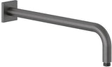 KLUDI A-QA Wand-Brausearm 400 mm eckige Wandrosette Brushed Gold