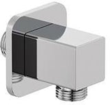 KLUDI A-QA Wandanschlussbogen softedge Chrom – DN 15 mit Rückstromsicherung und Rosette