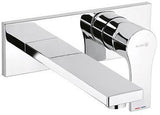 KLUDI ZENTA SL Unterputz-Waschtisch-Einhandmischer Wand-Armatur DN 15 chrom – 2-Loch, Ausladung 180 mm