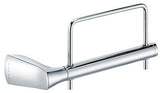 KLUDI AMBA Toilettenpapierhalter chrom – Wandmontage, Metall verchromt, inkl. Befestigungsmaterial