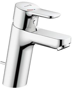 KLUDI PURE & EASY Waschtisch-Einhandhebelmischer mit SmartStart & Metallablaufgarnitur, Chrom
