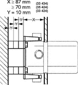 KLUDI Unterputz-Montageset Neutral für Vorwandinstallation – Montageaufnahme mit Befestigungssatz