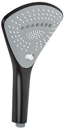 KLUDI FIZZ Handbrause 3 Strahl mattschwarz – Antikalk & 160 mm Duschkopf