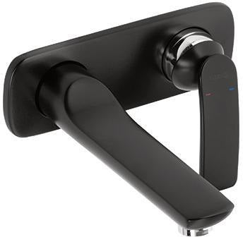 KLUDI BALANCE 2-Loch-Waschtisch-Wand-Einhandmischer, Ausladung 185 mm, weiß/chrom