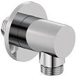 KLUDI A-QA Wandanschlussbogen rund Chrom – DN 15, G1/2, mit Rückstromsicherung & Rosette