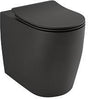 KLUDI RESA R Spiralflush Stand-WC 55cm mattschwarz spülrandlos