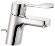 KLUDI PURE&EASY Care Waschtisch-Einhandmischer 70 mit Public Hebel, chrom – inkl. Ablaufgarnitur