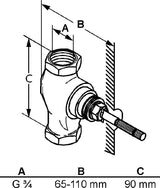 KLUDI STANDARD Unterputzventil 1/2 Zoll Bausatz 1 – DN15 aus Messing, Geräuschklasse I