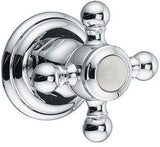 KLUDI 1926 Unterputzventil Feinbau-Set Chrom – Kreuzgriff, variable Einbautiefe, DN 15/DN 20
