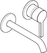KLUDI NOVA FONTE Pura Waschtisch-Wand-Einhandmischer 180 Brushed Gold