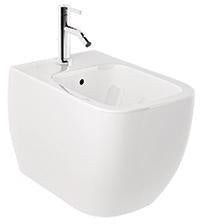 KLUDI RESA C Wand-Bidet 52 cm mit verdeckter Befestigung in Weiß glänzend