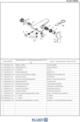 KLUDI AMBA Wannenfüll- und Brause-Einhandmischer DN 15 chrom – Wandmontage, autom. Umstellung